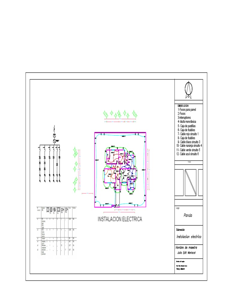 Plano de Instalacion Electrica Terminado-Model | PDF