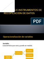 Técnicas e Instrumentos de Recopilación de Datos..