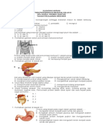 ULANGAN HARIAN Sistem Pencernaan Manusia Kls 8