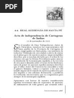 Acta de Independencia de Cartagena de Indias