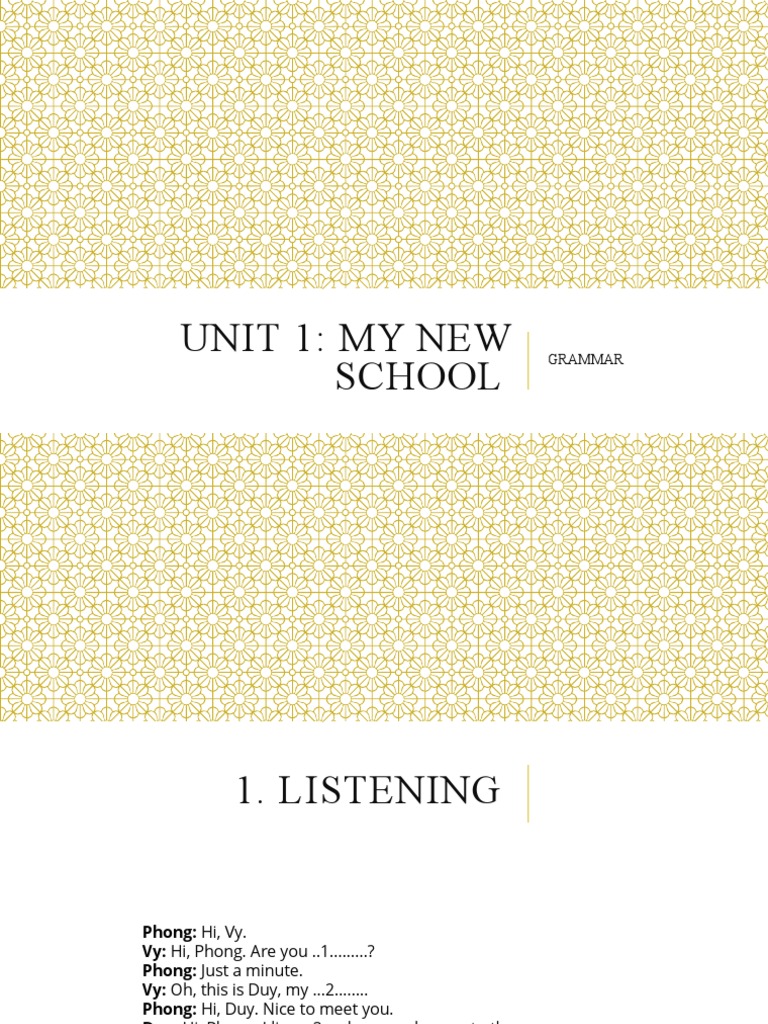 Unit 1 Grammar | PDF | Language Arts & Discipline | Foreign Language ...