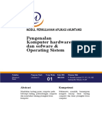 APLIKASI AKUNTANSI Pengenalan Komputer Hardware Dan Sofware Operating Sistem