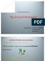 Tips For Good Presentation