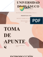 MTDE, MONOGRAFIA DE TOMA DE APUNTES 