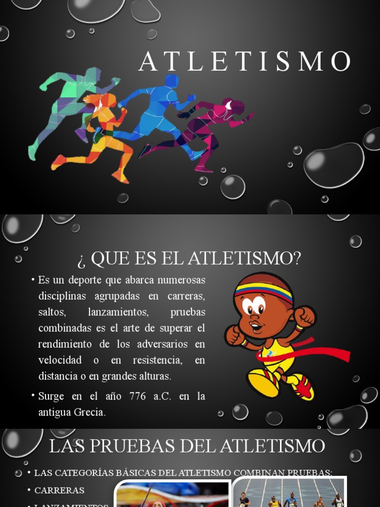 Introducción al Atletismo y sus Pruebas | PDF | Deporte del atletismo ...