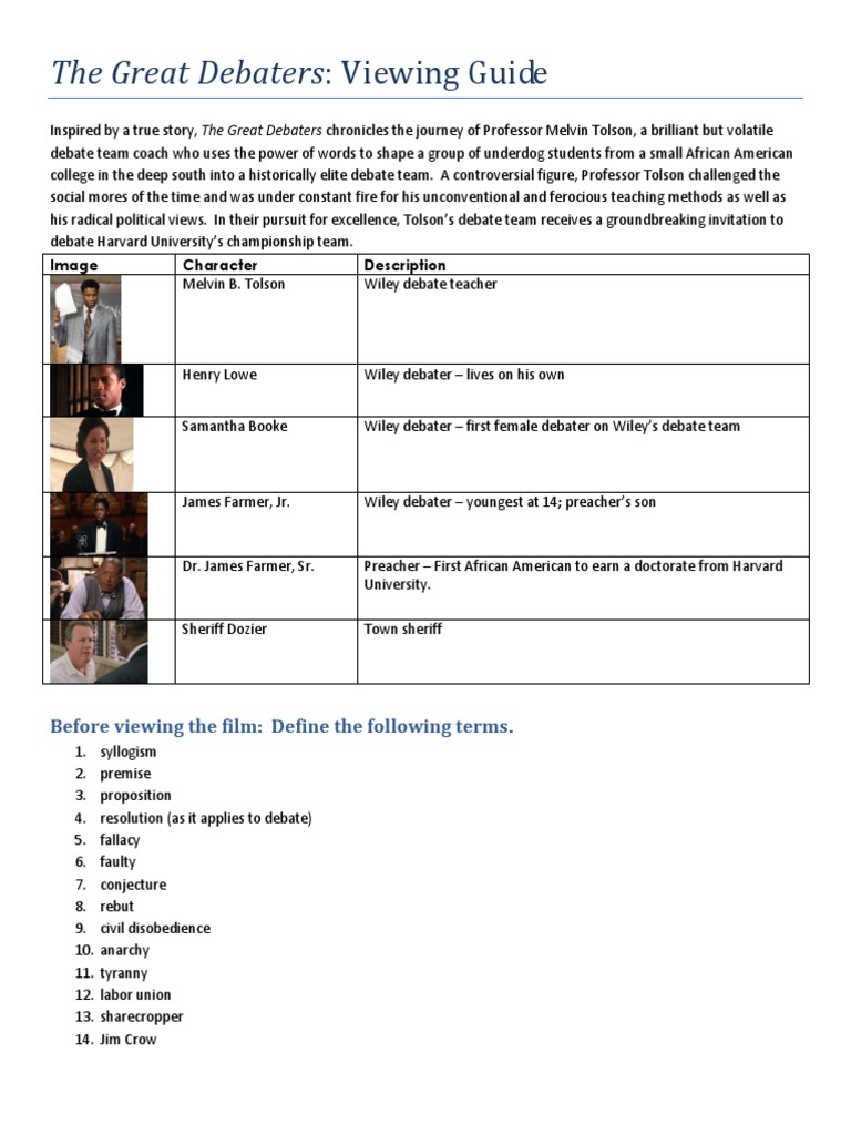 the-great-debaters-viewing-guide-pdf-persuasion-logic