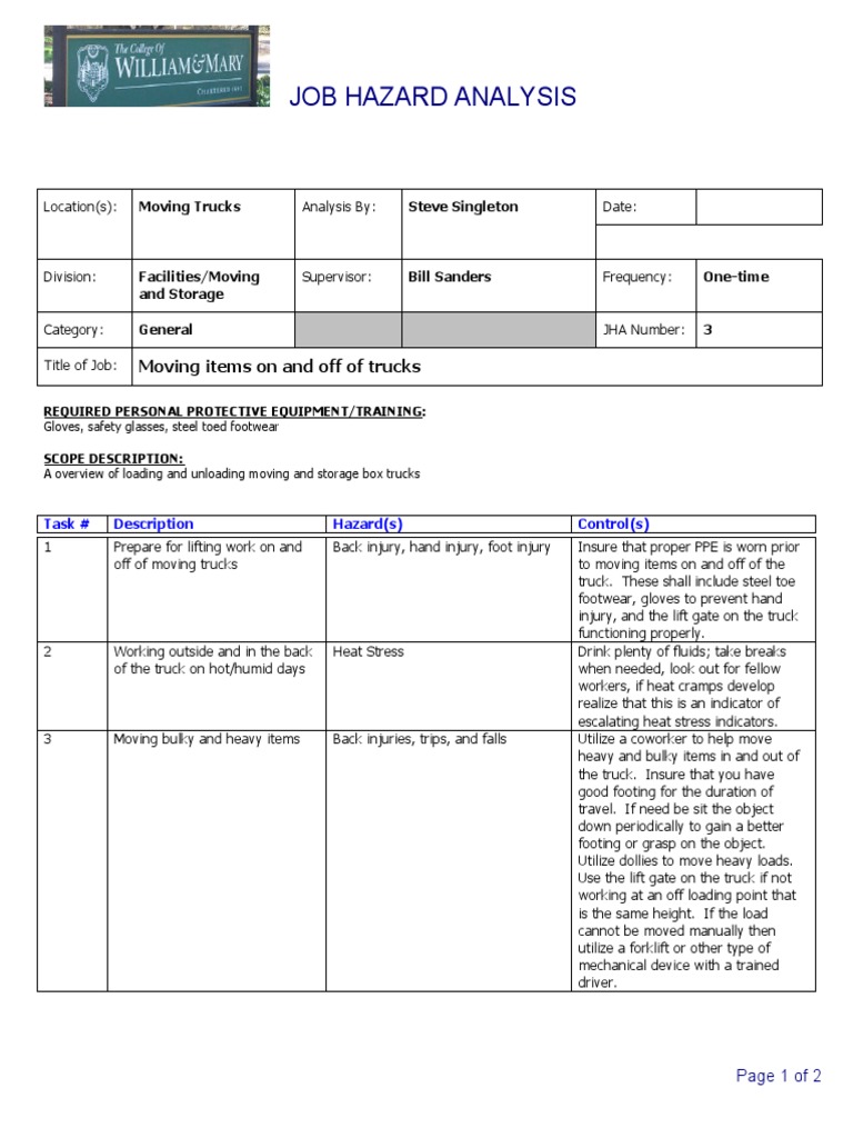 Loading Unloading Trucks | PDF | Personal Protective Equipment | Truck