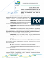 DECRETO N° 833-2022 TORNA FACULTATIVO O USO DE MASCARAS OU COBERTURA FACIAL EM AMBIENTES FECHADOS (1)