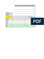 Ficha de Identificación - Mapa de Procesos - PLANTILLA