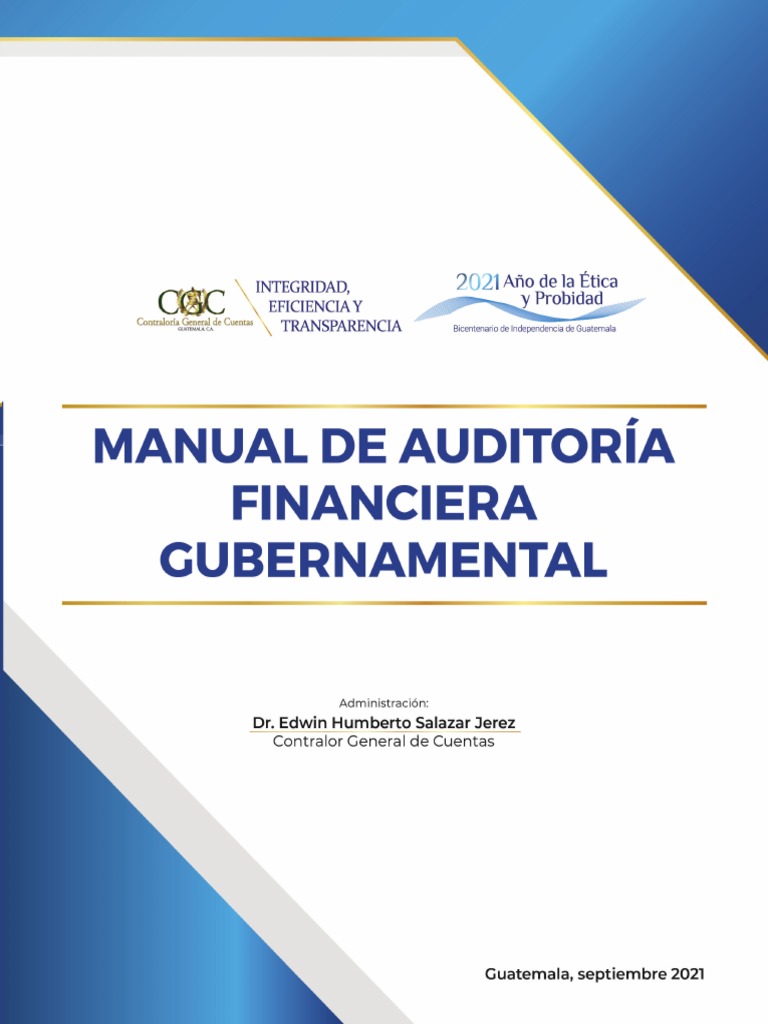 Manual de Auditoría Financiera Gubernamental | PDF | Auditoría | Contralor