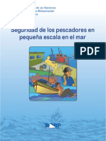 Seguridad de Los Pescadores en Pequeña Escala en El Mar Autor Food and Agriculture Organization of The United Nations
