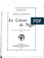 Abadie 1927 - La Colonie Du Niger