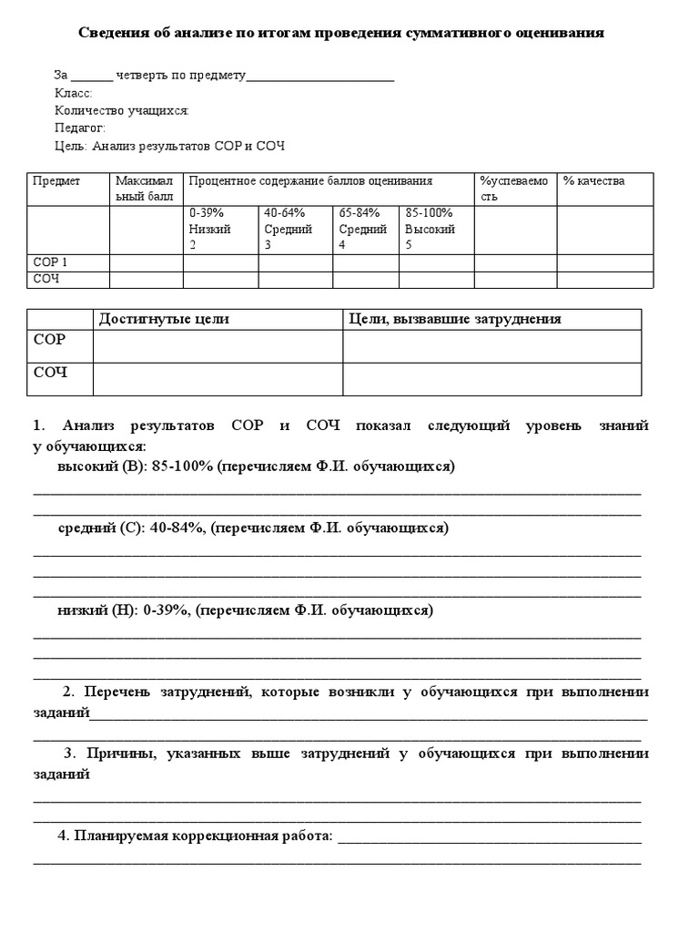 Анализ сор соч | PDF