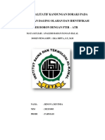 Analisis Kualitatif Kandungan Boraks Pada Bahan Pangan Daging Olahan Dan Identifikasi Sumber Boron Dengan Ftir