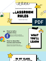 Colorful Pastel Animated Handwritten and Illustrated Classroom Rules Education Presentation