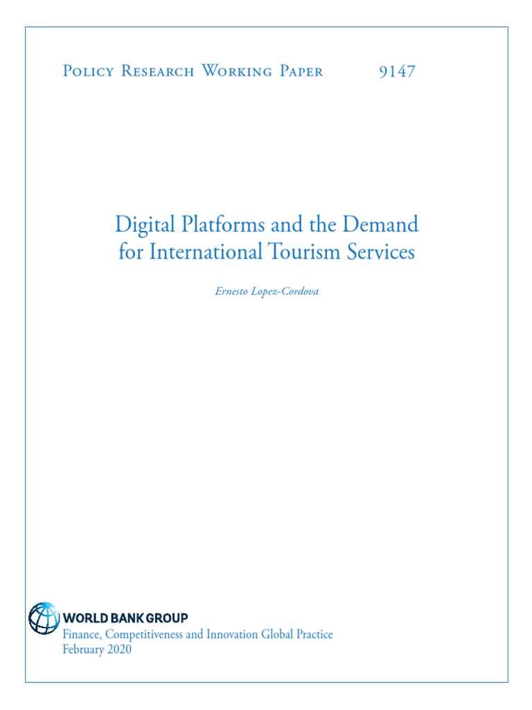 Digital Platforms Impact on Tourism Demand | PDF | Tourism | Economies