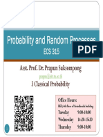 ECS315 - 3 - Classical Probability