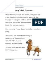 Grade 1 Story Pennys Pet Problem