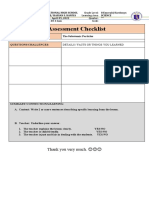 LP Assessment-Checklist