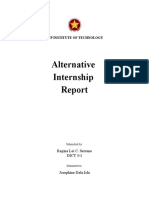 Alternative Internship Narrative Report