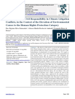 Analysis of State Civil Responsibility in Climate Litigation Conflicts, in The Context of The Elevation of Environmental Causes To The Human Rights Protection Category