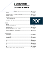 Daftar Harga