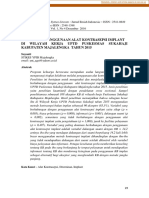 Diterminan Penggunaan Alat Kontrasepsi Implant DI Wilayah Kerja Uptd Puskesmas Sukahaji Kabupaten Majalengka Tahun 2015