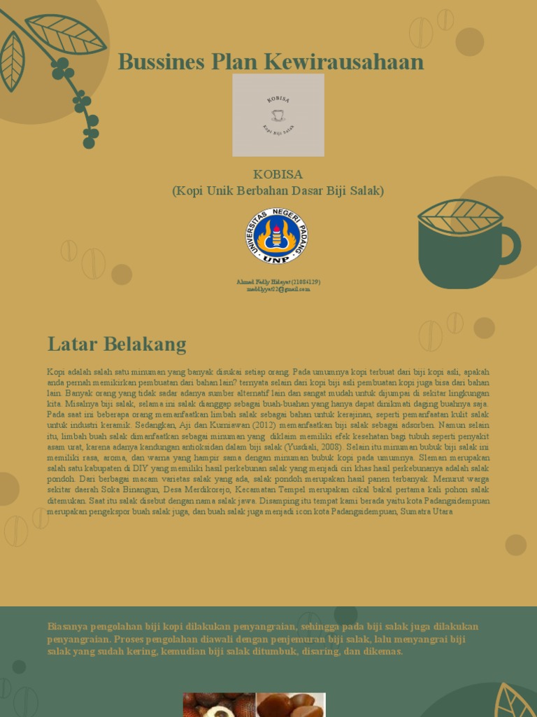 Proposal Penjualan Biji Kopi Online: Meracik Kesuksesan di Era Digital