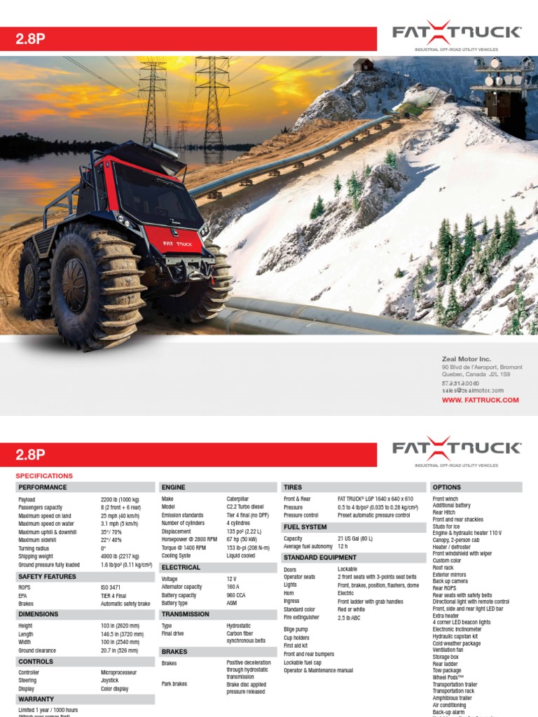 Fat Truck 2 8p Eng Pdf Truck Brake