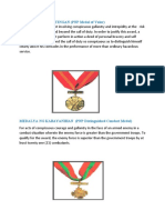 20 Medals of PNP