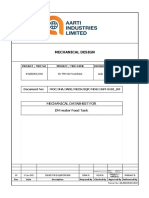 Mechanical Datasheet for DM Water Feed Tank