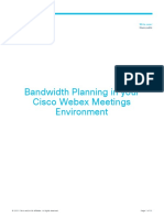 Cisco Webex Bandwidth Whitepaper
