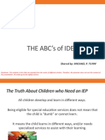 The ABC's of IDEA: Understanding Special Education Laws and Services