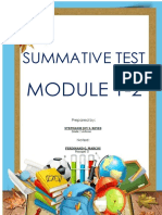 Summative Test All Subjects 2nd Quarter 1-2