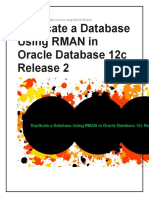 Duplicate A Database Using RMAN in Oracle Database 12c Release 2