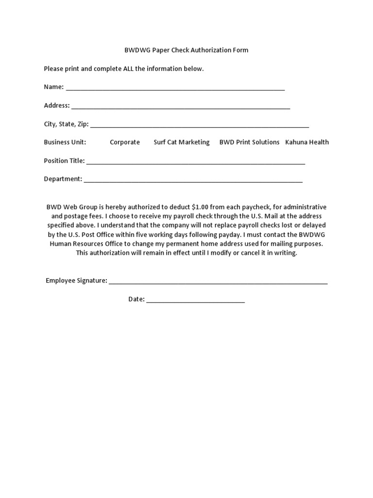 Paper Check Form | PDF | Finance & Money Management