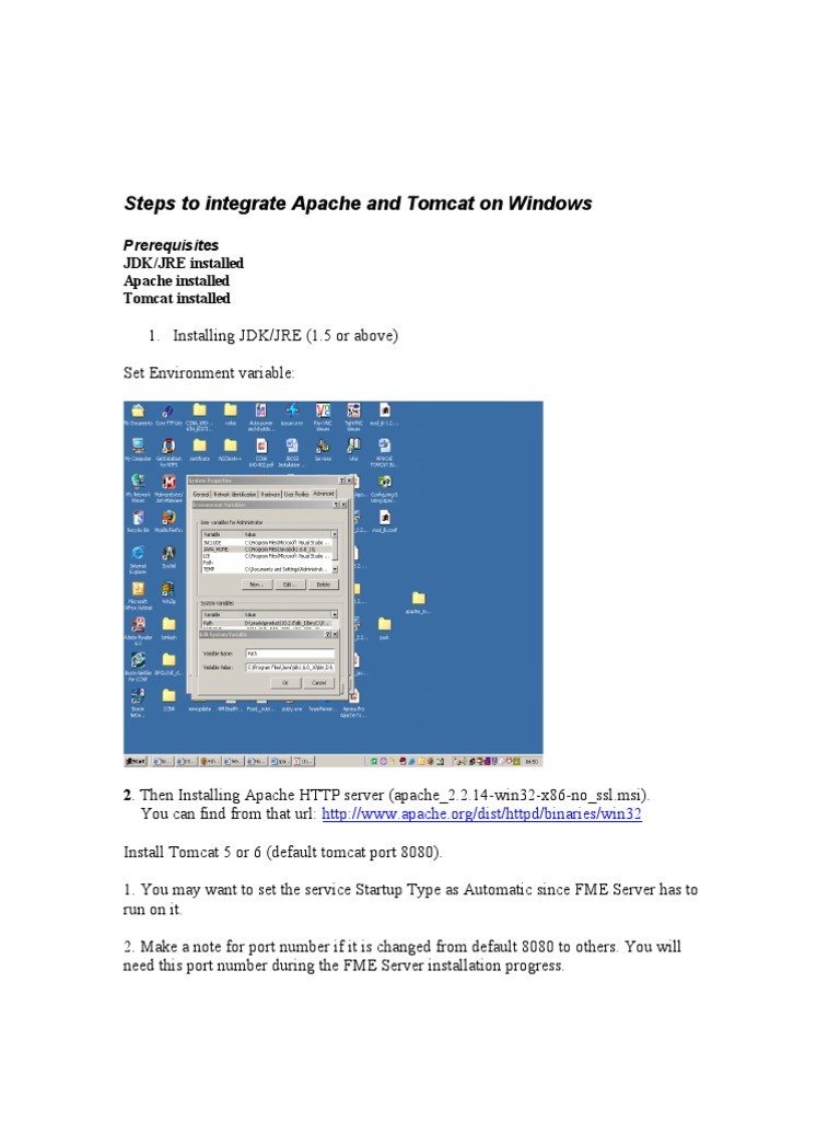 Integrating Apache and Tomcat on Windows | PDF | Apache Http Server ...