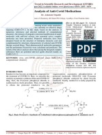 Chemical Analysis of Anti Covid Medications