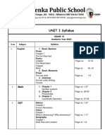 Grade IX Unit 1 Syllabus April 2022 1