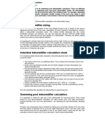 Dehumidifier Calculation For Home, Swimming Pool & Industries. - CtrlTech