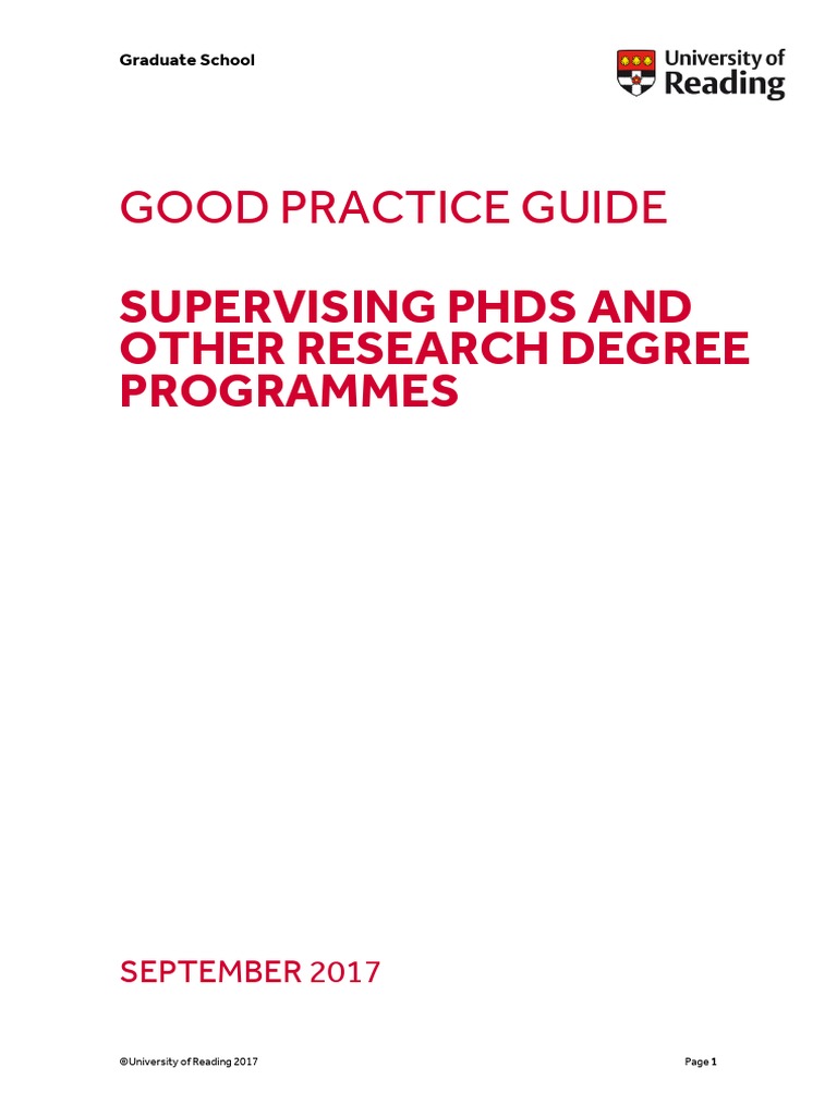 phd supervision advice tools and practices