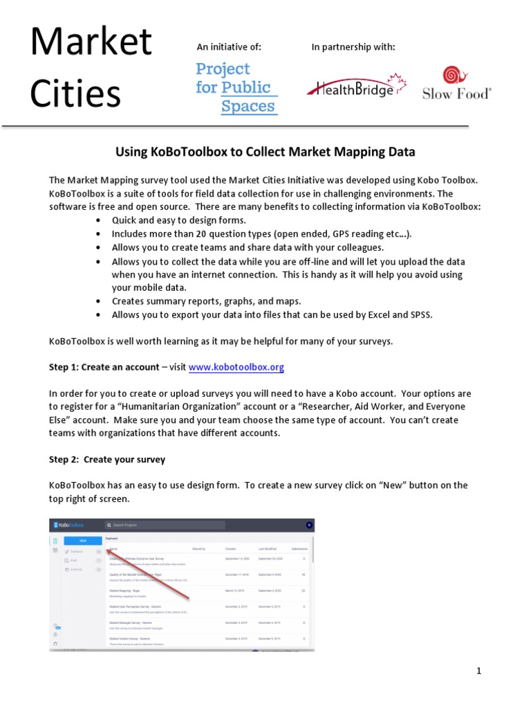 5fc56cb37a6847288b78b547 - Using Kobo Toolbox | PDF | Online And ...