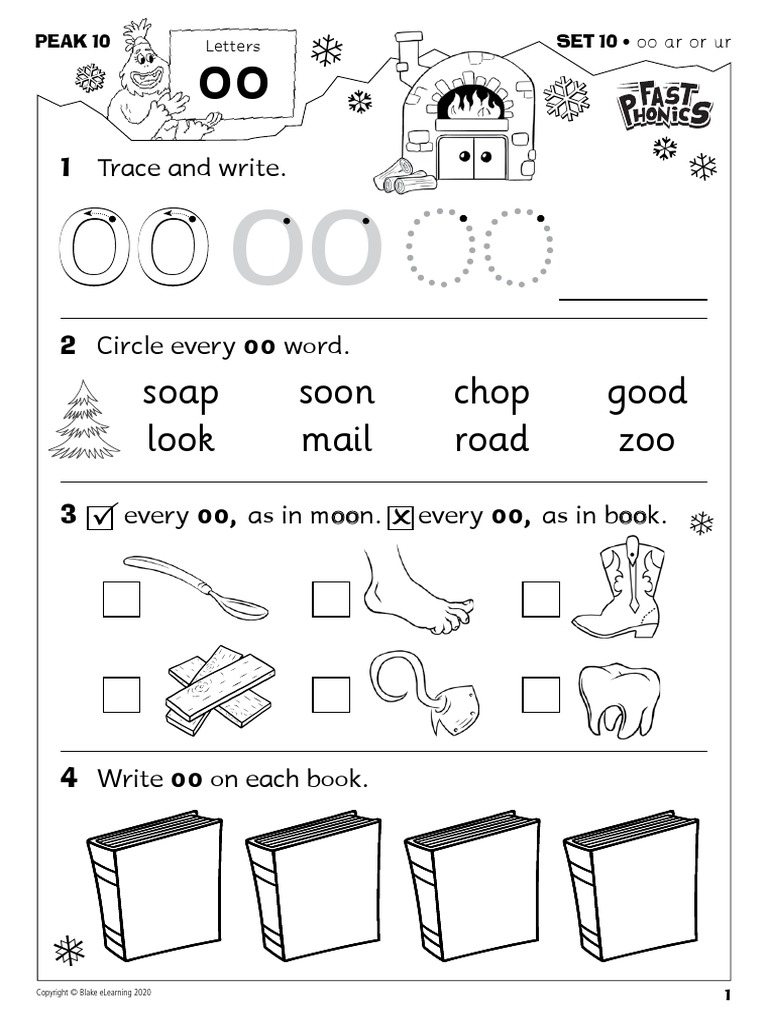 Activity Sheet FP Fast Phonics Worksheets Peak 10 Peak 10 Phonics en-GB