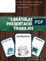 Caratula y Presentación de Trabajos