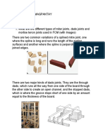 Types of wood joints for furniture construction