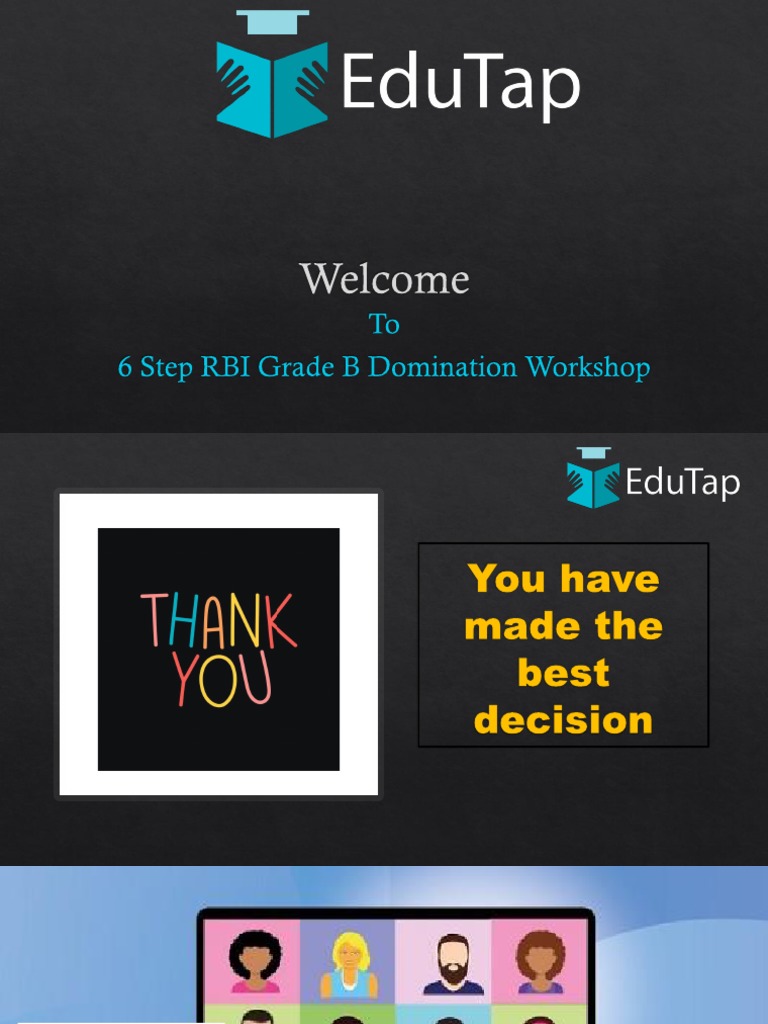 6-Step RBI Grade B Success Workshop | PDF | Test (Assessment ...
