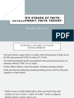 Fowler's Stages of Faith Development Summary