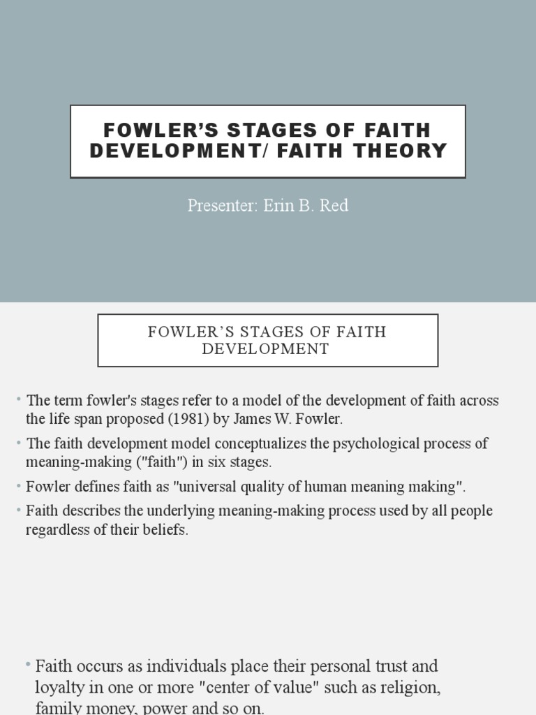Fowler's Stages of Faith Development | PDF | Faith | Morality