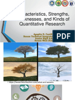 1 Characteristics Strengths Weaknesses and Kinds of Quantitative Research