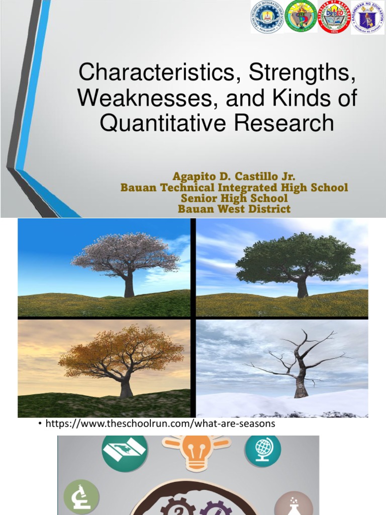 1 Characteristics Strengths Weaknesses and Kinds of Quantitative